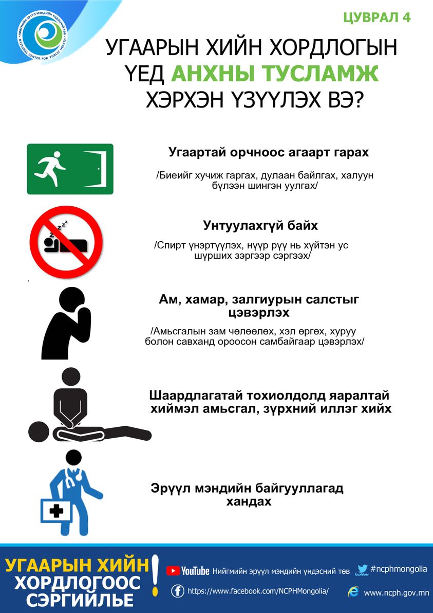 Угаарын хийн хордлогоос сэргийлье